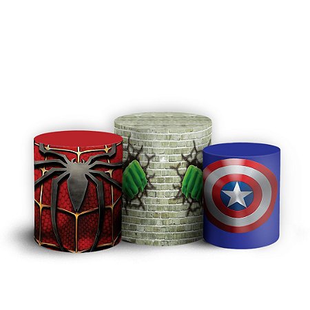 Trio Cilindro - Herois - Sublimado 3D + Elástico