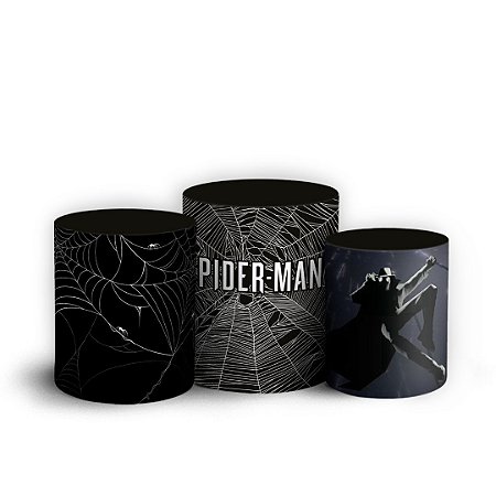 Capas Trio Cilindro Sublimado Vest Facil - Homem Aranha
