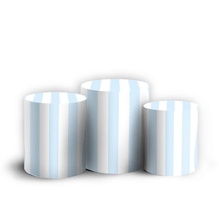 Capas Trio Cilindro Sublimado Vest Facil - Listras