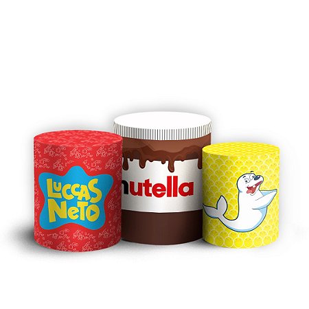 Capas Trio Cilindro Sublimado Vest Facil - Luccas Neto