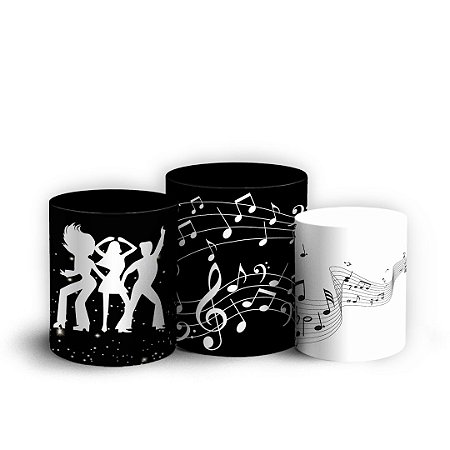 Capas Trio Cilindro Sublimado Vest Facil - Balada Discoteca