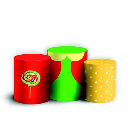 Capas Trio Cilindro Sublimado Vest Facil - Chaves