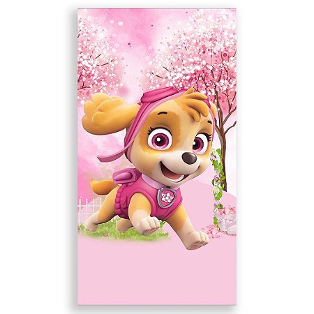 Capa Faixa Lateral Sublimado - Skye Patrulha Canina