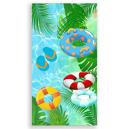 Capa Faixa Lateral Sublimado - Pool Party