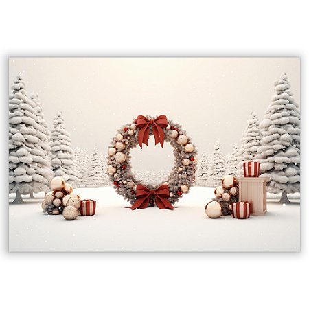 Capa Painel Retangular Sublimado - Fundo Fotografico Natal