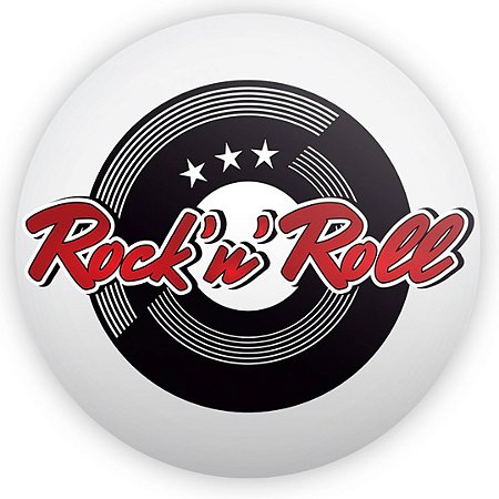 Capa Painel Redondo Sublimado - Rock'n Roll