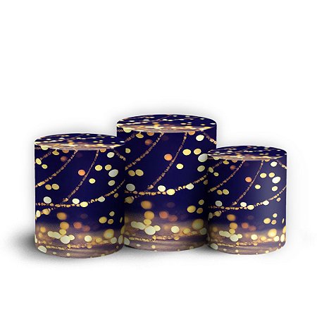 Capas Trio Cilindro Sublimado Vest Facil - Natal Ano Novo