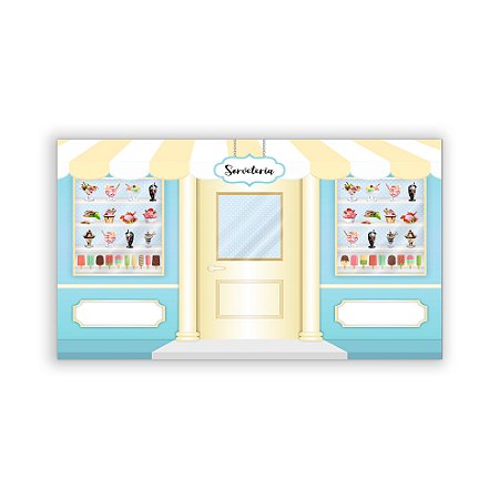 Capa Painel Retangular Sublimado - Sorveteria