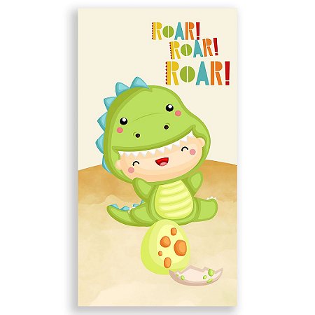 Capa Faixa Lateral Sublimado - Dino Baby