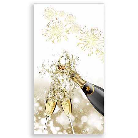 Capa Faixa Lateral Sublimado - Ano Novo Natal