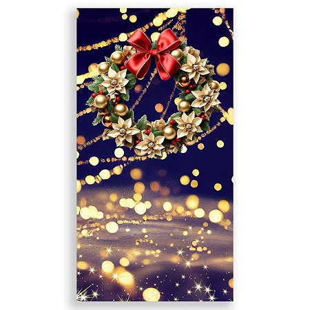 Capa Faixa Lateral Sublimado - Natal Ano Novo