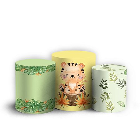 Capas Trio Cilindro Sublimado Vest Facil - Safari