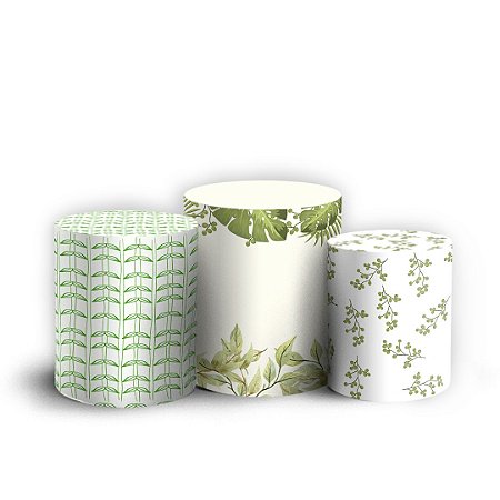 Capas Trio Cilindro Sublimado Vest Facil - Floral Safari