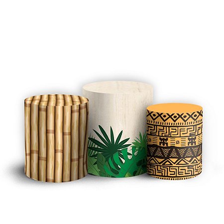 Capas Trio Cilindro Sublimado Vest Facil - Safari