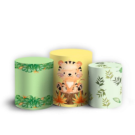 Capas Trio Cilindro Sublimado Vest Facil - Safari