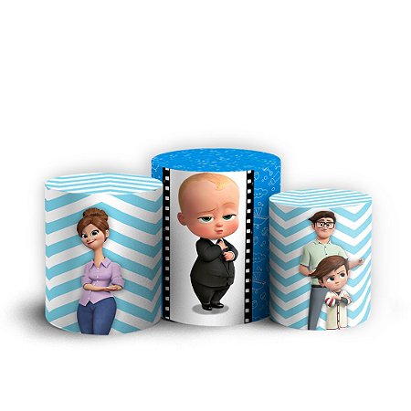 Capas Trio Cilindro Sublimado Vest Facil - Poderoso Chefinho