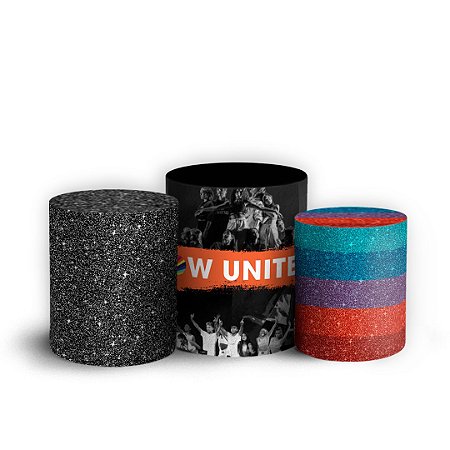 Capas Trio Cilindro Sublimado Vest Facil - Now United