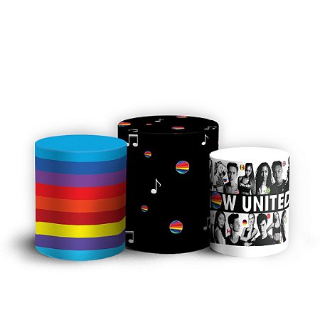 Capas Trio Cilindro Sublimado Vest Facil - Now United