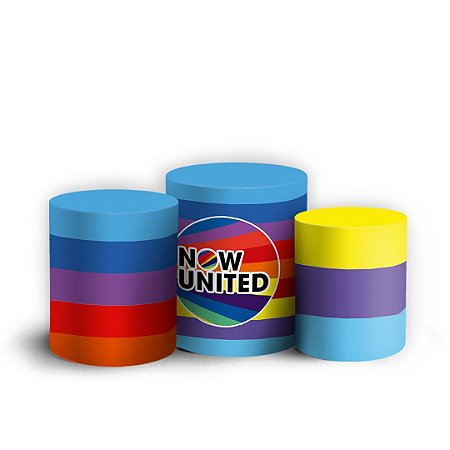 Capas Trio Cilindro Sublimado Vest Facil - Now United