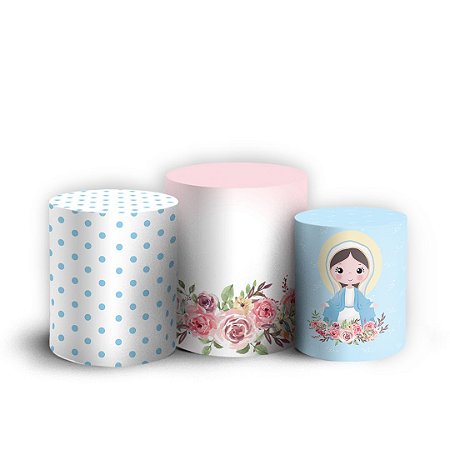 Capas Trio Cilindro Sublimado Vest Facil - Nossa Senhora