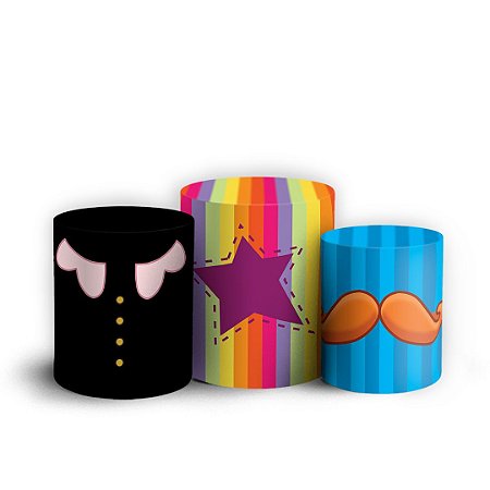 Capas Trio Cilindro Sublimado Vest Facil - Mundo Bita