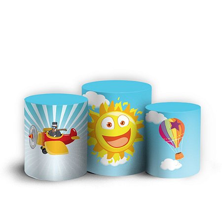 Capas Trio Cilindro Sublimado Vest Facil - Mundo Bita