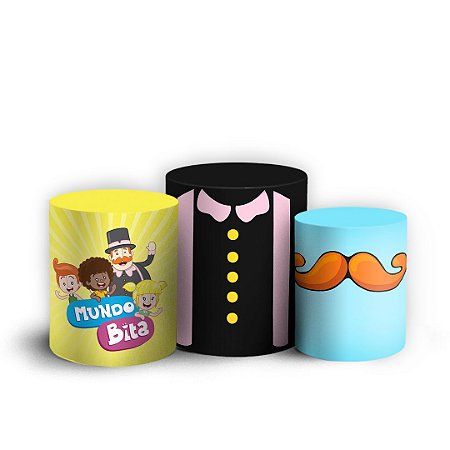 Capas Trio Cilindro Sublimado Vest Facil - Mundo Bita