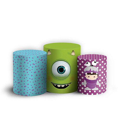 Capas Trio Cilindro Sublimado Vest Facil - Monstros SA