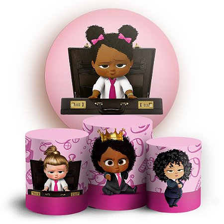 Capas Painel Redondo e Trio Cilindro Sublimado - Poderosa Chefinha