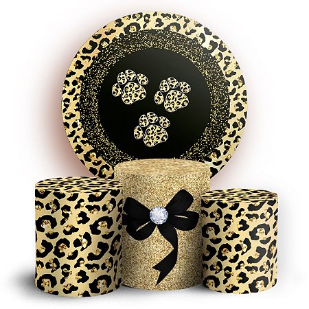 KIT Redondo e Trio - Oncinha - Sublimado 3D