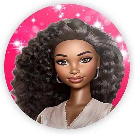 Capa Painel Redondo Sublimado - Barbie