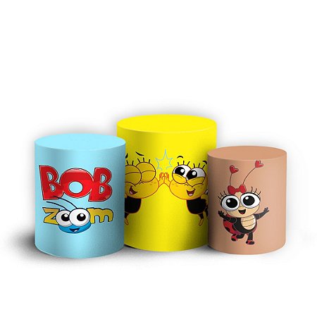 Capas Trio Cilindro Sublimado Vest Facil - Bob Zoom