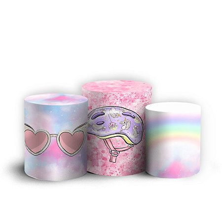 Capas Trio Cilindro Sublimado Vest Facil - Patins