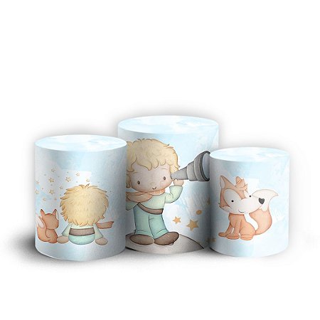 Capas Trio Cilindro Sublimado Vest Facil - Pequeno Principe