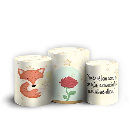 Capas Trio Cilindro Sublimado Vest Facil - Pequeno Principe