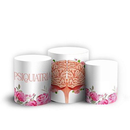 Capas Trio Cilindro Sublimado Vest Facil - Psiquiatria