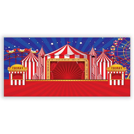 Capa Painel Retangular Sublimado - Circo
