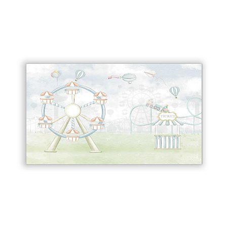 Capa Painel Retangular Sublimado - Parque Aquarela Candy