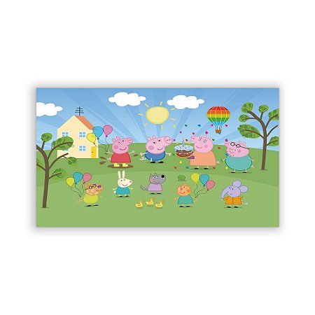 Capa Painel Retangular Sublimado - Peppa Pig