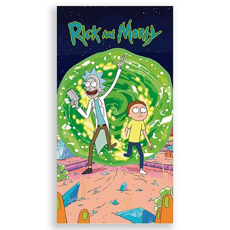 Capa Faixa Lateral Sublimado - Rick e Morty