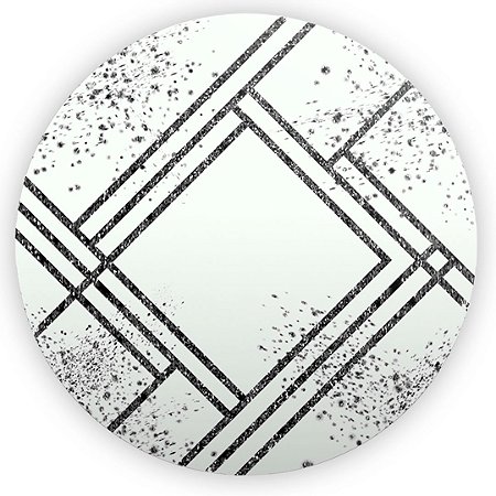 Capa Painel Redondo Sublimado - Mámore Glitter