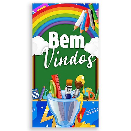 Capa Faixa Lateral Sublimado - Volta as Aulas