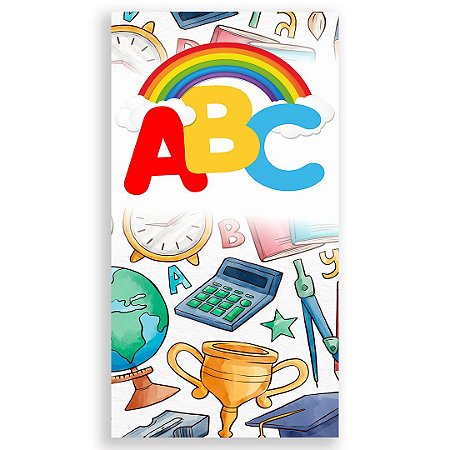 Capa Faixa Lateral Sublimado - Volta as Aulas