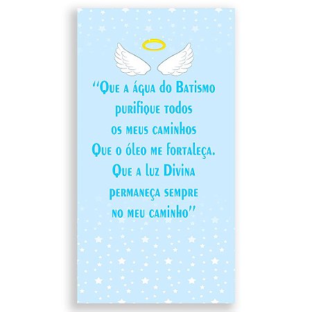 Capa Faixa Lateral Sublimado - Batizado Azul