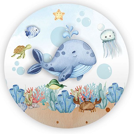 Capa Mini Painel Sublimado - Fundo do Mar