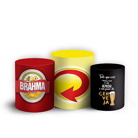 Capas Trio Cilindro Sublimado Vest Facil - Boteco