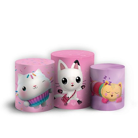 Capas Trio Cilindro Sublimado Vest Facil - Casa Mágica da Gabby