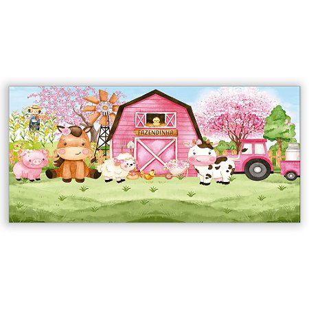 Capa Painel Retangular Sublimado - Fazendinha