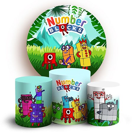 KIT Redondo e Trio - NumberBlocks - Sublimado 3D