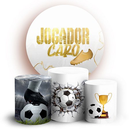 Capas Painel Redondo e Trio Cilindro Sublimado - Jogador Caso